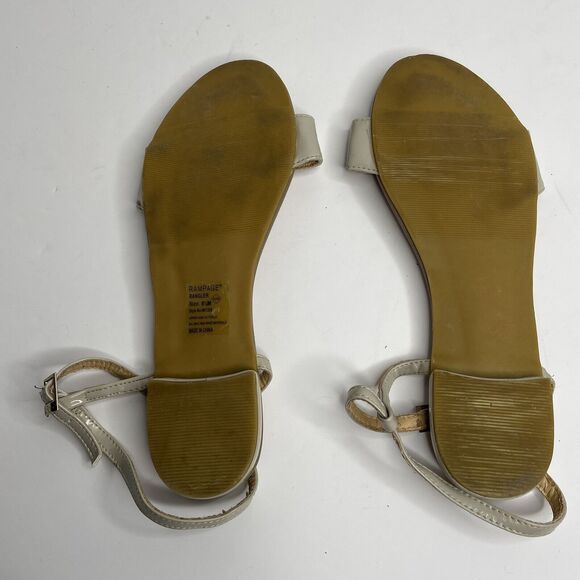 Rampage Rangler Taupe Bow Tie Ankle Strap Sandals Size 8 1/2 - Picture 6 of 9